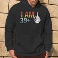 39 Plus 1 Middle Finger 40Th Birthday For 40 Yrs Bday Hoodie Lifestyle