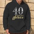 40 Years Of Service 40Th Employee Anniversary Appreciation Hoodie Lifestyle