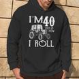 40Th Birthday Tractors Farmer Rancher Saying Vintage Hoodie Lifestyle