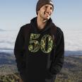 50Th Birthday Soldier Number 50 Year Old Military Camo Hoodie Lifestyle