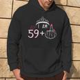 I Am 59 Plus 1 Middle Finger 60Th Women's Birthday Hoodie Lifestyle
