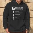 6 Stages Of Debugging Bug Coding Computer Programmer Hoodie Lebensstil