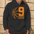 9 Years Of Being Awesome Basketball 9Th Birthday Hoodie Lifestyle