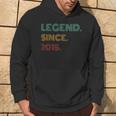 9 Years Old Legend Since 2015 9Th Birthday Hoodie Lifestyle