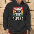 Alpapaatertag Bester Papa Alpaka-Liebhaber Sonnenbrille Kapuzenpullover Lebensstil