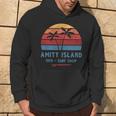 Amity Island Surf 1974 Surf Shop Sunset Surfing Vintage Hoodie Lifestyle