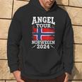 Angel Tour Norway 2024 Fishing Team Norway Flag Angler Hoodie Lebensstil