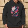 Anime Manga Cyberpunk Aesthetic Techwear Harajuku Kitsune Hoodie Lebensstil