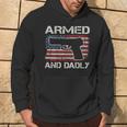 Armed And Dadly Fathers Day Gun Owner Dad On Back Hoodie Lifestyle