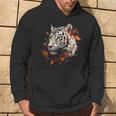 Arte De Tigre Otoño Hojas Zoo Animal Tigre Sudadera Estilo de vida