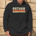 Arthur Name Personalized Retro Vintage Birthday Hoodie Lifestyle