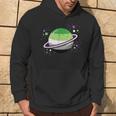 Asexual Aromantic Space Planet Vintage Hoodie Lifestyle