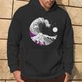 Asexual Pride Lgbtq Ace Flag Japanese Great Wave Hoodie Lifestyle