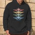 Aviation Airplane Flying Airline Colorful Enthusiast Pilot Hoodie Lifestyle
