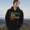 Awesome Since December 1973 50Th Birthday 50 Year Old Hoodie Lifestyle
