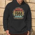 Awesome March 1986 Vintage 38Th Birthday Made In 1986 Hoodie Lifestyle