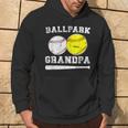 Ballpark Grandpa Softball Baseball Grandpa Of Ballers Hoodie Lifestyle