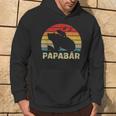 Bär Papaatertag Retro Papa Bär Kapuzenpullover Lebensstil