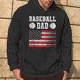 Baseball Schlagbohrer Ausrüstung Papa Usa Flagge Softball Kapuzenpullover Lebensstil