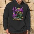 Beads And Bling Its A Mardi Gras Thing Fun Colorful Hoodie Lifestyle