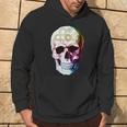 Beautiful Steampunk Multicolor Gear Skull Hoodie Lifestyle