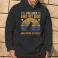 I Like Beer And My Dog And Maybe 3 People Vintage Hoodie Lifestyle