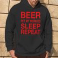 Beer Pet Morkies Sleep Repeat Red CDogLove Hoodie Lifestyle