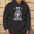 Ben Chillin 4Th Of July Ben Franklin American Flag Hoodie Lifestyle