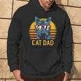 Best Cat Dad Fathers Day Kitty Daddy Papa Vintage Hoodie Lifestyle