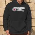 Birthday Party Matching Family Pit Crew Race Car Mama Hoodie Lifestyle