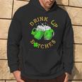 Bitches Drink Up St Patrick's Day Beer Lover Womens Hoodie Lifestyle