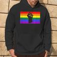 Black Protest Fist Lgbtq Gay Pride Flag Blm Unity Equality Hoodie Lifestyle
