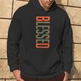 Blessed Olive Army Solar Orange Color Match Hoodie Lifestyle