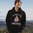 All Booked Up For Christmas Christmas Tree Hoodie Lifestyle