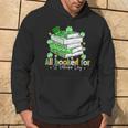 All Booked For St Patrick's Day Bookish Leprechaun Bookworm Hoodie Lifestyle