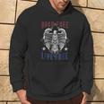 Born Free Live Free Eagle Wingspan Stamp Hoodie Lifestyle