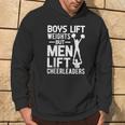 Boys Lift Weights Lift Cheerleaders Cheerleading Cheer Hoodie Lifestyle