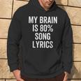 My Brain Is 80 Percent Song Lyrics Music Lover Hoodie Lifestyle