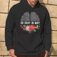 Brain Cancer Tumor Awareness Go Gray In May Flowers Hoodie Lifestyle