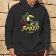 Brazil Vintage Toucan With Flag And Samba Mask Hoodie Lebensstil