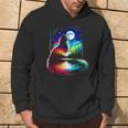 Bunte Katze Geist Tier Katze Besitzer Coole Illustration Kunst Hoodie Lebensstil