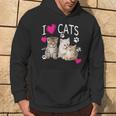 Camisa I Love Cats Cat Lover I Love Kittens Sudadera Estilo de vida