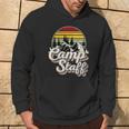 Camp Staff Outdoor Sunset Summer Camping Vintage Camp Staff Hoodie Lifestyle