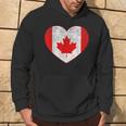 Canada Flag Heart Canadian Roots Americans Love Maple Hoodie Lifestyle