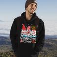 Candy Cane Crew Christmas Gnomes Family Matching Hoodie Lifestyle