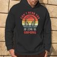 Can't Hear You I'm Gaming Humor Quote Vintage Sunset Hoodie Lifestyle