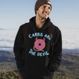 Carbs Are The Devil Donut Diet New Year's Resolution Hoodie Lifestyle