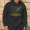 Caribou Maine Total Solar Eclipse 2024 Hoodie Lifestyle