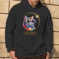 Cat Wearing Solar Eclipse Glasses Total Solar Eclipse 2024 Hoodie Lifestyle