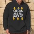 Chicks Are All Over Me Easter Baby Chicken Kids Boys Hoodie Lifestyle